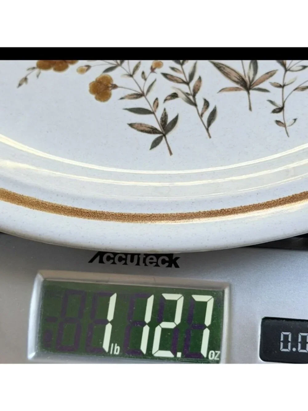 Vintage Nikko Sage Color Stone Brown Floral Dinnerware Plate Replacement